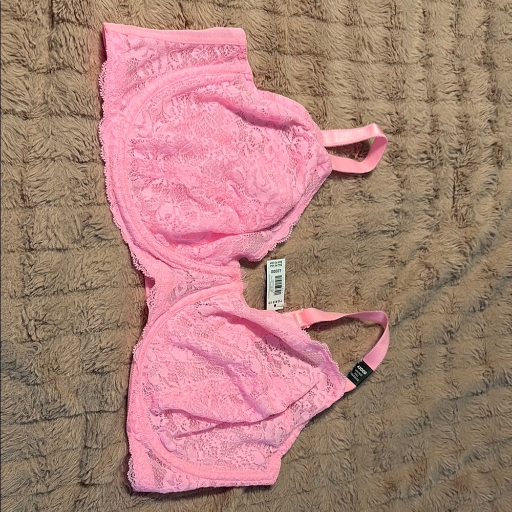 Torrid Pink Lace Bra